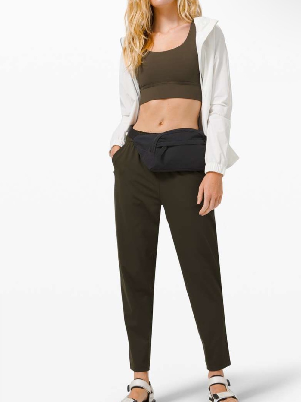 Lululemon Keep Moving 7/8 Pant Size 18 in Dark Olive